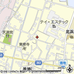 静岡県浜松市浜名区善地153周辺の地図