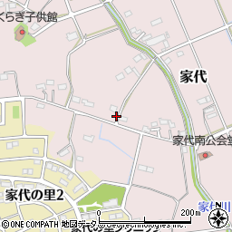 静岡県掛川市家代1882周辺の地図