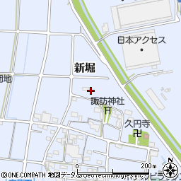 静岡県浜松市浜名区新堀周辺の地図