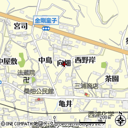 愛知県西尾市東幡豆町向畑周辺の地図