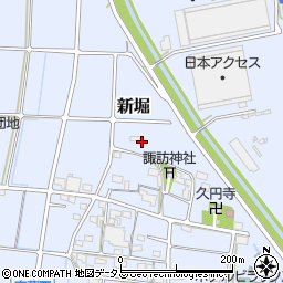静岡県浜松市浜名区新堀周辺の地図