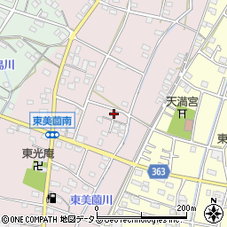 静岡県浜松市浜名区東美薗151周辺の地図