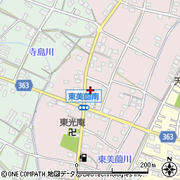 静岡県浜松市浜名区東美薗173周辺の地図