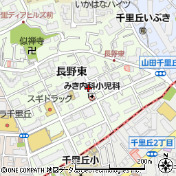 大阪府吹田市長野東13-30周辺の地図