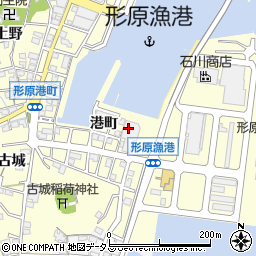 愛知県蒲郡市形原町港町周辺の地図