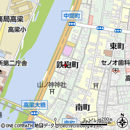 岡山県高梁市鉄砲町19周辺の地図