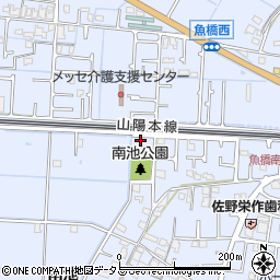 兵庫県高砂市阿弥陀町南池8-7周辺の地図