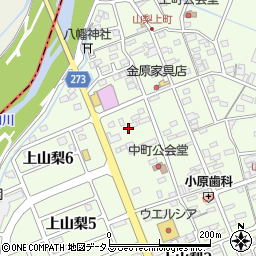 静岡県袋井市上山梨1582周辺の地図