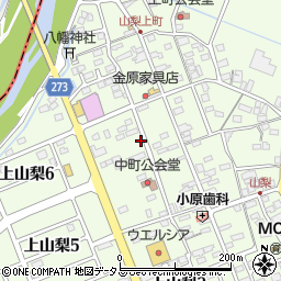 静岡県袋井市上山梨1535周辺の地図