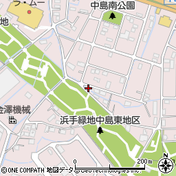兵庫県姫路市飾磨区中島507周辺の地図