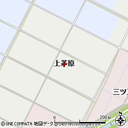 愛知県豊橋市下条西町上茅原周辺の地図