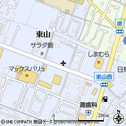 兵庫県姫路市東山28周辺の地図