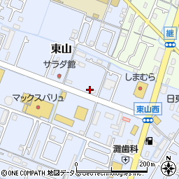 兵庫県姫路市東山28周辺の地図