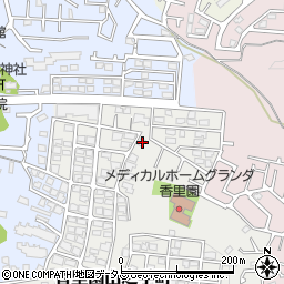 大阪府枚方市香里園山之手町19-13周辺の地図