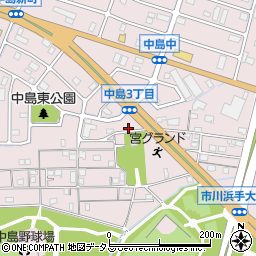 兵庫県姫路市飾磨区中島414-306周辺の地図