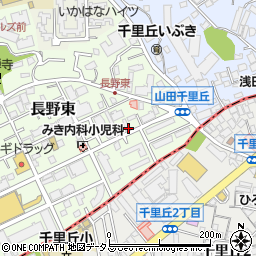 大阪府吹田市長野東16-3周辺の地図