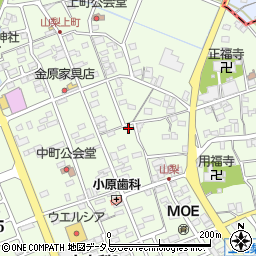 静岡県袋井市上山梨1481-2周辺の地図