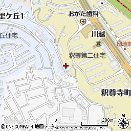 大阪府枚方市釈尊寺町17-7周辺の地図