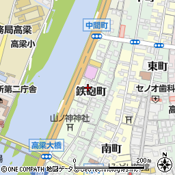 岡山県高梁市鉄砲町18周辺の地図