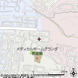 大阪府枚方市香里園山之手町27周辺の地図