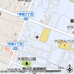 兵庫県姫路市東山201周辺の地図