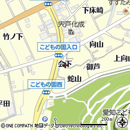 愛知県西尾市東幡豆町会下周辺の地図