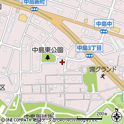 兵庫県姫路市飾磨区中島416周辺の地図