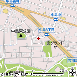 兵庫県姫路市飾磨区中島3丁目65周辺の地図