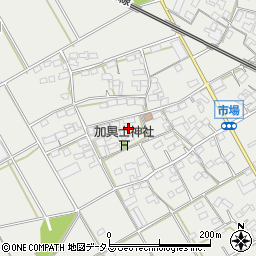愛知県豊川市伊奈町市場周辺の地図