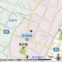 静岡県浜松市浜名区東美薗172周辺の地図
