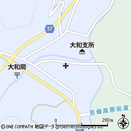岡山県加賀郡吉備中央町西345周辺の地図