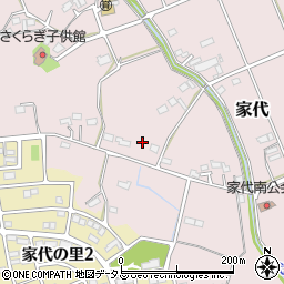 静岡県掛川市家代1885周辺の地図