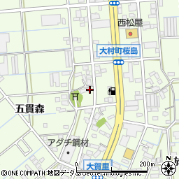 愛知県豊橋市大村町（高之城）周辺の地図
