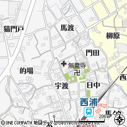 愛知県蒲郡市西浦町日中34周辺の地図