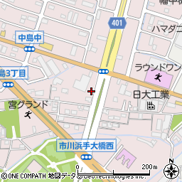兵庫県姫路市飾磨区中島311周辺の地図