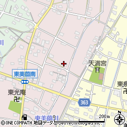 静岡県浜松市浜名区東美薗224周辺の地図