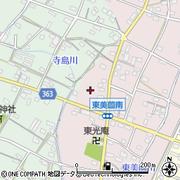 静岡県浜松市浜名区東美薗205周辺の地図