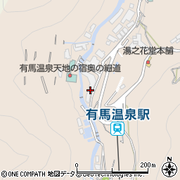 兵庫県神戸市北区有馬町1701周辺の地図
