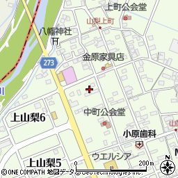 静岡県袋井市上山梨1583-1周辺の地図