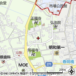 静岡県袋井市上山梨957-1周辺の地図