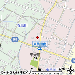 静岡県浜松市浜名区東美薗206周辺の地図