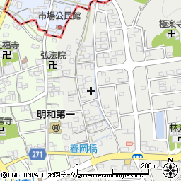 静岡県袋井市春岡221周辺の地図