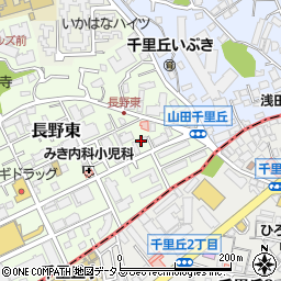 大阪府吹田市長野東16-27周辺の地図