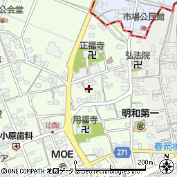 静岡県袋井市上山梨958-1周辺の地図