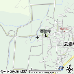 三重県津市芸濃町小野平周辺の地図