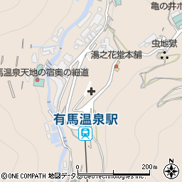 兵庫県神戸市北区有馬町1229周辺の地図