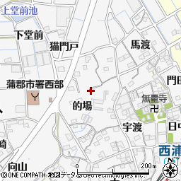 愛知県蒲郡市西浦町的場29周辺の地図