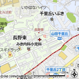 大阪府吹田市長野東16-20周辺の地図