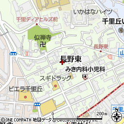 大阪府吹田市長野東12-22周辺の地図