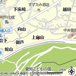 愛知県西尾市東幡豆町上向山周辺の地図